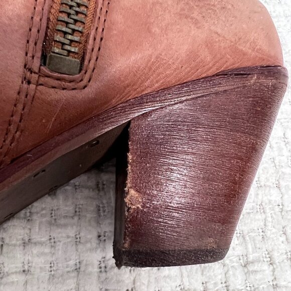 Sam Edelman Louie Fringe Brown Western Booties - Picture 6 of 8